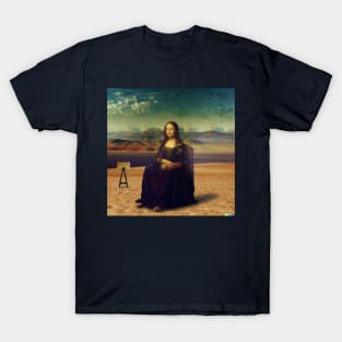 Mona Lisa Full Size Painting V2 T-Shirt